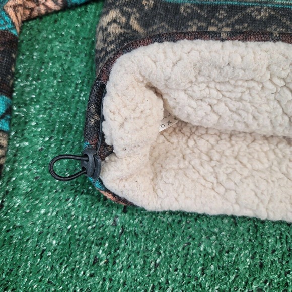 Zaful Women's Western Cropped Sweater w/ zipper Sz: 4 Geometric Pattern EUC - Picture 7 of 8